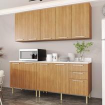 Armário de Cozinha Modulada Completa 6 Peças Copacabana Móvel na Caixa