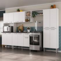 Armário de Cozinha Modulada Completa Compacta 294cm com Balcão de Pia Multimóveis MP2280