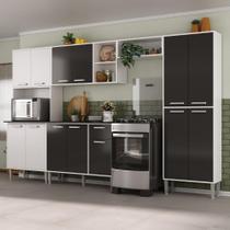 Armário de Cozinha Modulada Completa Compacta 294cm com Balcão de Pia Multimóveis MP2280