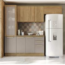 Armário de Cozinha Modulada Completa Reta 5 peças 2,50m 228 Botanic Kappesberg Armário de Cozinha Modulada Completa Reta 5 peças 2,50m 228 Botanic Kappesberg