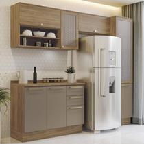 Armário de Cozinha Modulada Completa Reta 5 peças 2,50m 292 Botanic Kappesberg Armário de Cozinha Modulada Completa Reta 5 peças 2,50m 292 Botanic Kappesberg