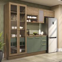 Armário de Cozinha Modulada Completa Reta 5 peças 2,80m 291 Botanic Kappesberg