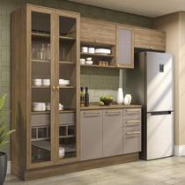 Armário de Cozinha Modulada Completa Reta 5 peças 2,80m 291 Botanic Kappesberg Armário de Cozinha Modulada Completa Reta 5 peças 2,80m 291 Botanic Kappesberg
