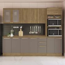 Armário de Cozinha Modulada Completa Reta 7 peças 2,70m 204 Botanic Kappesberg Armário de Cozinha Modulada Completa Reta 7 peças 2,70m 204 Botanic Kappesberg