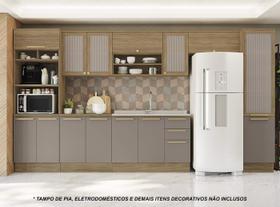 Armário de Cozinha Modulada Completa Reta 8 peças 4,00m 191 Botanic Kappesberg