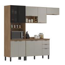 Armário de Cozinha Modulada Rubi Compacta 4 Peças EdeCasaMóveis