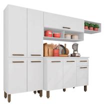 Armário De Cozinha Modulada Tieli 4 Peças Branco - Móveis Arapongas - MOVEIS ARAPONGAS