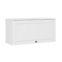 Armário de Cozinha Modulado Bella 2603 c/ 1 Porta Basculante 80cm Branco - Carraro Armário de Cozinha Modulado Bella 2603 c/ 1 Porta Basculante 80cm Branco - Carraro