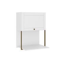 Armário de Cozinha Modulado Bella 2605 c/ 1 Porta 60cm Branco - Carraro Armário de Cozinha Modulado Bella 2605 c/ 1 Porta 60cm Branco - Carraro