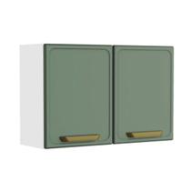 Armário de Cozinha Modulado Bella c/ 2 Portas Médio 80cm Verde - Bertolini