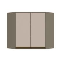 Armário de Cozinha Modulado Canto Oblíquo Connect c/ 2 Portas Duna/Cristal - Henn Armário de Cozinha Modulado Canto Oblíquo Connect c/ 2 Portas Duna/Cristal - Henn