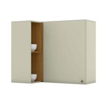 Armário de Cozinha Modulado Canto Reto Essência 1 Porta Areia/Nature - Henn Armário de Cozinha Modulado Canto Reto Essência 1 Porta Areia/Nature - Henn