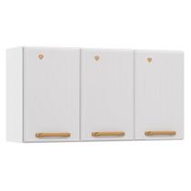 Armário de Cozinha Modulado Diamante c/ 3 Portas 105cm Branco - Telasul