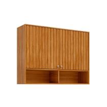 Armário de Cozinha Modulado Divina c/ 2 Portas Ripadas 120 cm Cinamomo - MGM Armário de Cozinha Modulado Divina c/ 2 Portas Ripadas 120 cm Cinamomo - MGM