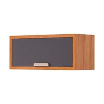 Armário de Cozinha Modulado Eloise Geladeira c/ 1 Porta Basculante Riscada 80 cm Cinamomo/Titanium - MGM Armário de Cozinha Modulado Eloise Geladeira c/ 1 Porta Basculante Riscada 80 cm Cinamomo/Titanium - MGM