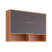 Armário de Cozinha Modulado Esplendida c/ 2 Portas Basculantes 120cm Freijo/Titanium - MGM Armário de Cozinha Modulado Esplendida c/ 2 Portas Basculantes 120cm Freijo/Titanium - MGM