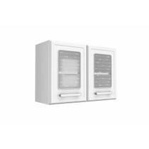 Armário de Cozinha Modulado Gourmet 7006 2 Portas c/Vidro Branco - Bertolini