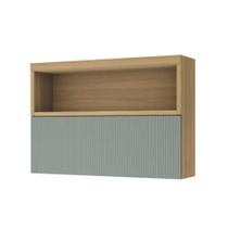 Armário de Cozinha Modulado Marquesa c/ 1 Porta 120cm Nature/Verde - Nesher