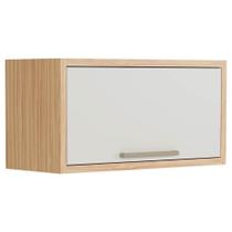Armário de Cozinha Modulado Syrah Geladeira c/ 1 Porta Basculante 80cm Amendoa/Off White - Ronipa