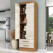 Armário de Cozinha Modulare 2 Portas 2 Gavetas Cinamomo/Off White - Panorama Móveis