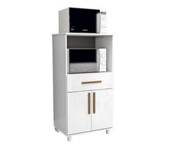 Armário De Cozinha Multiuso 2 Portas 1 Gaveta Cairo Premium Nicho Balcão Organizador