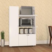 Armário De Cozinha Multiuso âmbar 3 Portas Forno E Micro Branco Armário De Cozinha Multiuso âmbar 3 Portas Forno E Micro Branco