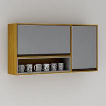 Armário de Cozinha Nala Aéreo Porta Condiment Mobilihouse Armário de Cozinha Nala Aéreo Porta Condiment Mobilihouse