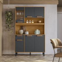 Armário de Cozinha Nápoles Itatiaia 6 Portas e 1 Gaveta 120 cm Armário de Cozinha Nápoles Itatiaia 6 Portas e 1 Gaveta 120 cm