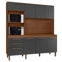 Armario de Cozinha New Jully 184 cm com 8 Portas e 2 Gavetas Armario de Cozinha New Jully 184 cm com 8 Portas e 2 Gavetas