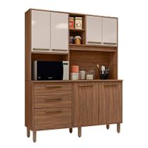 Armario de Cozinha New Montevideu 150 cm 7 Portas 2 Gavetas