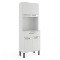 Armário de Cozinha Paneleiro 4 Portas 1 Gaveta Balli Branco Armário de Cozinha Paneleiro 4 Portas 1 Gaveta Balli Branco