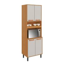 Armário de Cozinha Paneleiro 4 Portas 2 Nichos Núbia