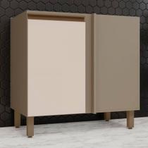 Armário de Cozinha para Canto Reto 1 Porta Connect Duna/Cristal C68 - Henn