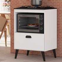 Armário de Cozinha para Cooktop Jade 60 Cm 1 Porta Basculante Branco - Panorama Móveis Armário de Cozinha para Cooktop Jade 60 Cm 1 Porta Basculante Branco - Panorama Móveis