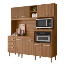 Armario de Cozinha Piatã com 7 Portas e 3 Gavetas 190 cm Armario de Cozinha Piatã com 7 Portas e 3 Gavetas 190 cm