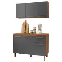 Armario de Cozinha Pop 120 cm com 6 Portas e 1 Gaveta Armario de Cozinha Pop 120 cm com 6 Portas e 1 Gaveta