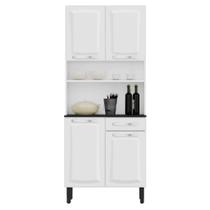 Armário de Cozinha Pratika 4 Portas 1 Gaveta Itatiaia Cor Branco