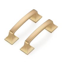 Armário de cozinha Ravinte, pacote com 10 alças de bronze quadrado de 7,8 cm