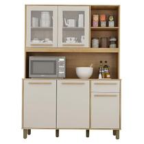 Armário de Cozinha Rubi Cinamomo Off White - Valdemóveis Armário de Cozinha Rubi Cinamomo Off White - Valdemóveis