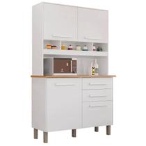 Armário de Cozinha Sofia Plus 4 Portas 2 Gavetas Imop Cor Branco Armário de Cozinha Sofia Plus 4 Portas 2 Gavetas Imop Cor Branco
