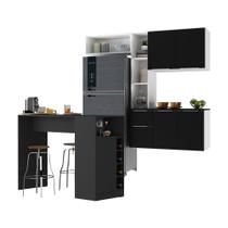 Armário de Cozinha Suspensa com Bancada Americana Sofia Multimóveis MP2198