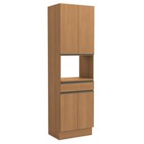 Armário de Cozinha Torre Fornos 70cm 1 Nicho 4 Portas 1 Gavetas G751 Maxxi Canela Kappesberg