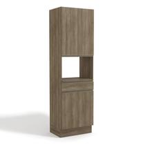 Armário de Cozinha Torre Fornos 70cm 1 Nicho 4 Portas 1 Gavetas G751 Maxxi Nogal Kappesberg Armário de Cozinha Torre Fornos 70cm 1 Nicho 4 Portas 1 Gavetas G751 Maxxi Nogal Kappesberg