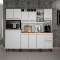 Armário de Cozinha Valdemóveis Petra 11 Portas 2 Gavetas