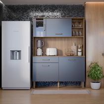 Armário De Cozinha Verona 120cm Com Balcão Nichos E Gavetas MDF MDP Moderno Compacto Para Cozinha Apartamento Organizador Funcional Resistente Com Pés Armário De Cozinha Verona 120cm Com Balcão Nichos E Gavetas MDF MDP Moderno Compacto Para Cozinha Apartamento Organizador Funcional Resistente Com Pés