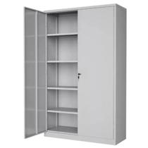 Armário De Escritório Aço Pa 120 Com 4 Prateleiras 2 Portas Cinza COR:Cinza Armário De Escritório Aço Pa 120 Com 4 Prateleiras 2 Portas Cinza COR:Cinza