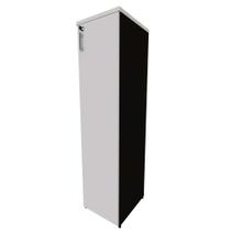 Armário de Escritório Corp 1 PT Preto e Branco 160 cm