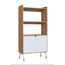 Armário de Escritório Flexus com Nicho 2 PT Hanover e Branco