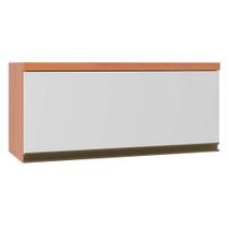 Armário de Geladeira p/ Cozinha Aéreo Thela Macadâmia 1 Porta 80cm Freijo/Branco - Telasul Armário de Geladeira p/ Cozinha Aéreo Thela Macadâmia 1 Porta 80cm Freijo/Branco - Telasul