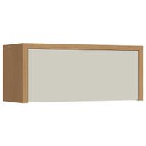 Armário de Geladeira p/ Cozinha Condessa c/ 1 Porta Basculante 80cm Carvalho/Cinza - Nesher